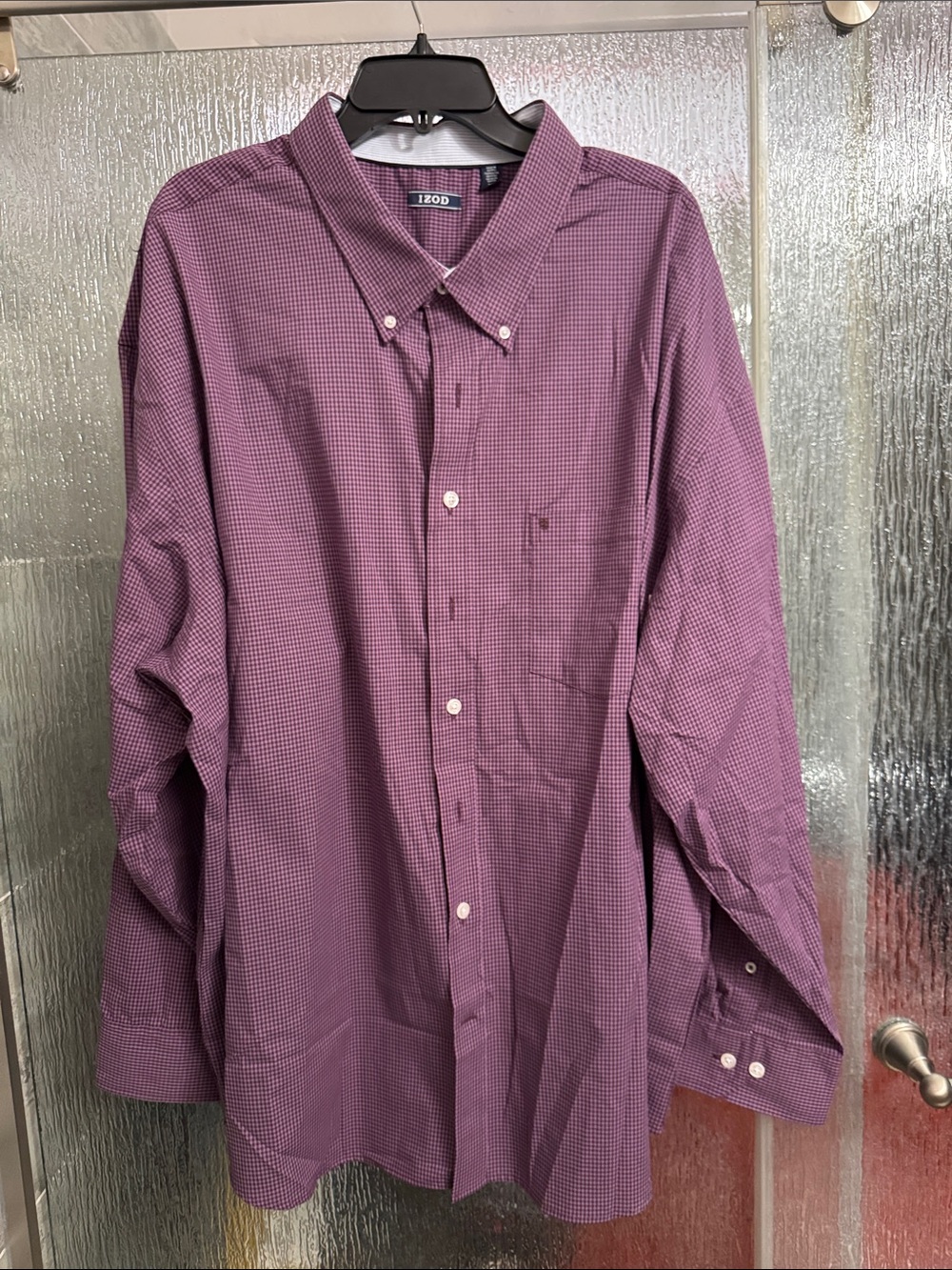 Izod Men’s Check Button-Down Shirt